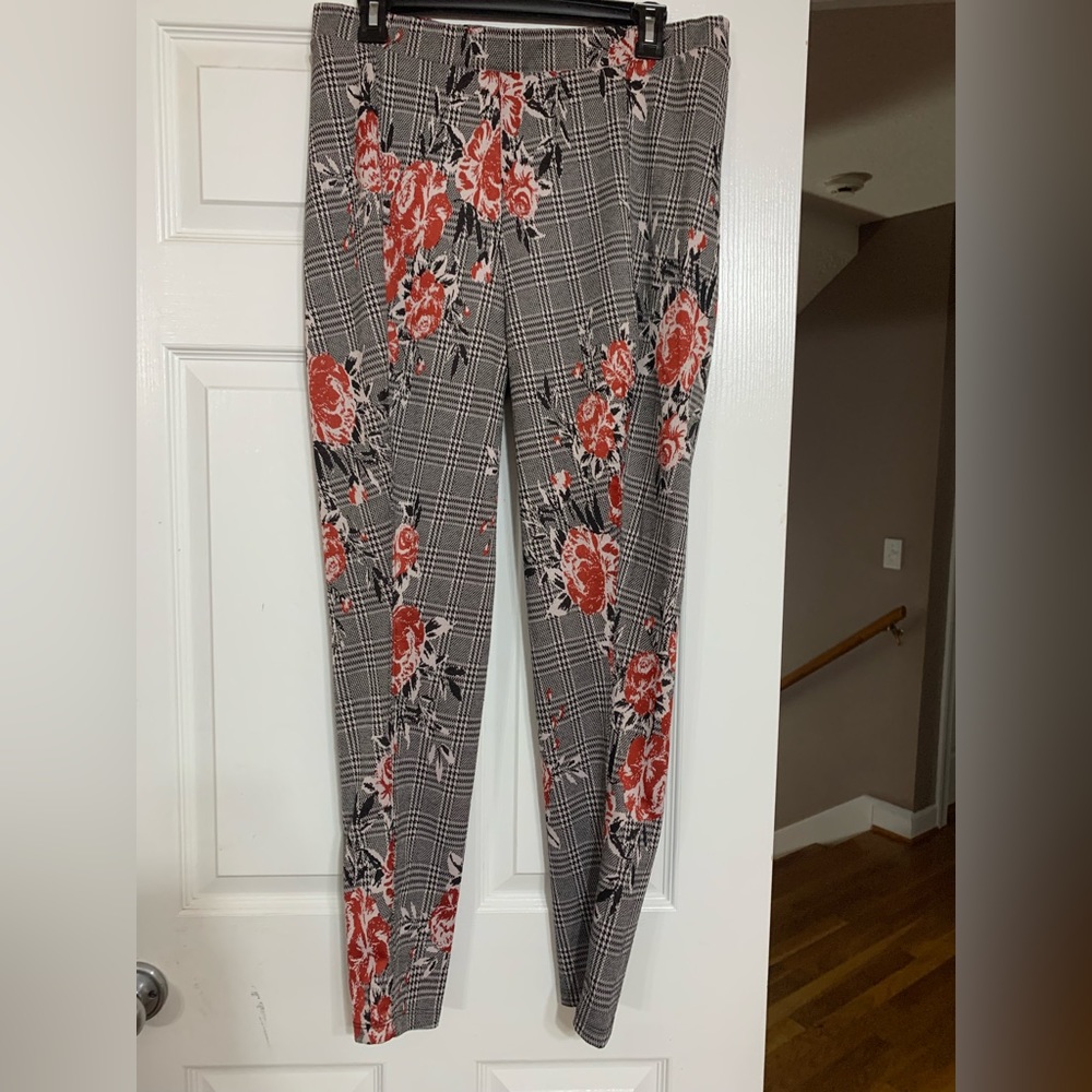 Piphany black floral leggings